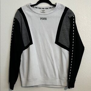 PINK Victoria's Secret Men's Sweater - Black, Gray, White